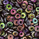 Czech O Bead® (3.8x1mm) Magic Purple Glass Beads - 8.1g