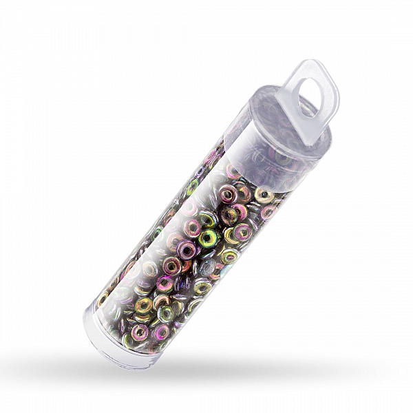 Czech O Bead® (3.8x1mm) Magic Purple Glass Beads - 8.1g