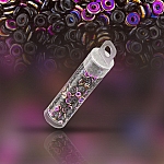 3.8mm O Bead® Czech Glass Ring Beads Jet Sliperit 8.1g