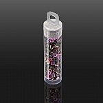 3.8mm O Bead® Czech Glass Ring Beads Jet Sliperit 8.1g