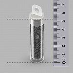 Czech Glass O Bead® 3.8 x 1mm Jet Matte Ring Beads 8.1g