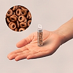 O Bead® 3.8x1mm Czech Pressed Glass Beads - Copper 8.1g