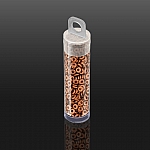 O Bead® 3.8x1mm Czech Pressed Glass Beads - Copper 8.1g