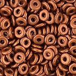 O Bead® 3.8x1mm Czech Pressed Glass Beads - Copper 8.1g