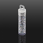 3.8mm Czech Glass O Bead® Chalk White Lazure Blue 8.1g