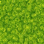 Toho Japanese Seed Beads 8/0 Transparent Lime Green 10g
