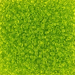 Toho Japanese Seed Beads 8/0 Transparent Lime Green 10g