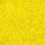 Toho 3mm Round Seed Beads Size 8 Transparent Lemon 10g