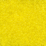 Toho 3mm Round Seed Beads Size 8 Transparent Lemon 10g