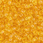 Toho Round 8/0 Seed Beads Transparent Light Topaz - 10g