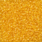 Toho Round 8/0 Seed Beads Transparent Light Topaz - 10g
