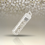 Toho Seed Beads Size 8 Silver Lined Frosted Crystal 10g
