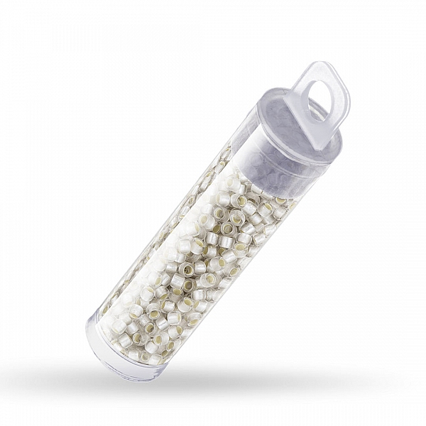 Toho Seed Beads Size 8 Silver Lined Frosted Crystal 10g