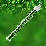 Toho 5.5mm Seed Beads Size 3 Silver Lined Peridot 19.5g
