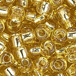 Toho Seed Beads Size 3/0 Silver Lined Light Topaz 19.5g
