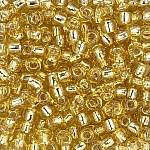 Toho Seed Beads Size 3/0 Silver Lined Light Topaz 19.5g