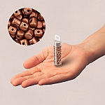 Minos® par Puca® 3mm Czech Glass Bead Bronze Red Mat 9g