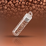 Minos® par Puca® 3mm Czech Glass Bead Bronze Red Mat 9g