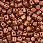 Minos® par Puca® 3mm Czech Glass Bead Bronze Red Mat 9g