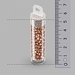 Minos® par Puca® 3mm Czech Glass Bead Bronze Red Mat 9g