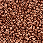 Minos® par Puca® 3mm Czech Glass Bead Bronze Red Mat 9g