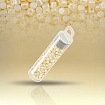 Minos® par Puca® Czech Glass Beads 3mm Pastel Cream 9g