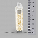 Minos® par Puca® Czech Glass Beads 3mm Pastel Cream 9g
