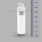 3mm Minos® par Puca® Czech Barrel Beads Opaque White 9g