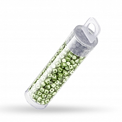 Minos® par Puca® 3mm Czech Glass Beads Pastel Olivine 9g