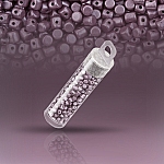 Minos® par Puca® Metallic Mat Dark Plum Czech Beads 9g
