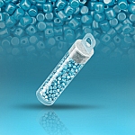 Czech Glass Minos® par Puca® 3mm Beads Pastel Aqua - 9g