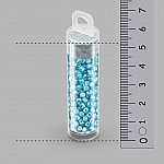 Czech Glass Minos® par Puca® 3mm Beads Pastel Aqua - 9g