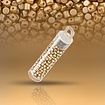 Minos® par Puca® Czech Glass Beads 3mm Pastel Amber 9g