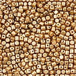 Minos® par Puca® Czech Glass Beads 3mm Pastel Amber 9g