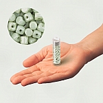 Minos® par Puca® Beads Opaque Light Green Ceramic Look