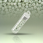 Minos® par Puca® Beads Opaque Light Green Ceramic Look