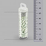 Minos® par Puca® Beads Opaque Light Green Ceramic Look