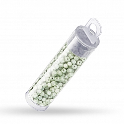 Minos® par Puca® Beads Opaque Light Green Ceramic Look