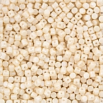 Minos® par Puca® 3mm Beads Opaque Beige Ceramic Look 9g