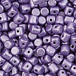 Czech Minos® par Puca® Beads 3mm Metallic Mat Purple 9g