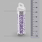 Czech Minos® par Puca® Beads 3mm Metallic Mat Purple 9g