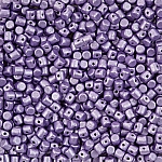 Czech Minos® par Puca® Beads 3mm Metallic Mat Purple 9g