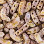 Arcos® par Puca® Bead Opaque Mix Rose/Gold Ceramic Look