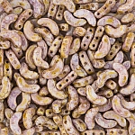 Arcos® par Puca® Bead Opaque Mix Rose/Gold Ceramic Look