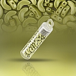 3 Hole Czech Arcos® par Puca® Glass Beads Pastel Lime 8g