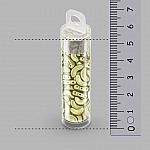 3 Hole Czech Arcos® par Puca® Glass Beads Pastel Lime 8g