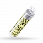 3 Hole Czech Arcos® par Puca® Glass Beads Pastel Lime 8g