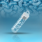 3 Hole Arcos® par Puca® 10mm Czech Beads Pastel Aqua 8g