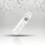 Czech Glass Arcos® par Puca® 10mm Pastel White Beads 8g