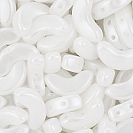 Czech Glass Arcos® par Puca® 10mm Pastel White Beads 8g